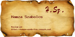 Hamza Szabolcs névjegykártya
