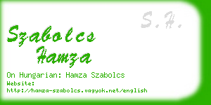 szabolcs hamza business card